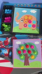 Mushroom Nails 3D Pegboard Puzzle – Educational Toy for Toddlers