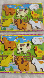 Chunky 3D Farm Animals Wooden Puzzle