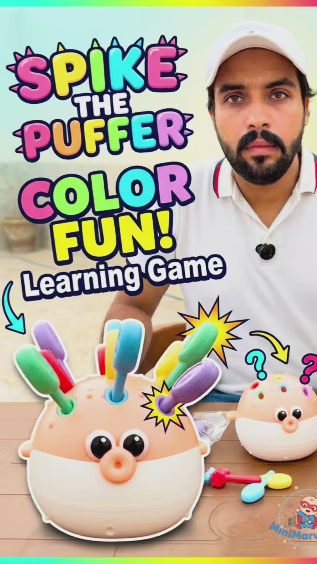Pufferfish Building Toy for Kids – Fine Motor Skills & Color Matching Educational Montessori Toy