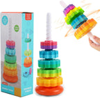 Rainbow Stack & Spin Toy